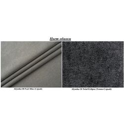 Canapea de colt Modern Lira Alaska 10 Total Eclipse/Alaska 08 Pearl Blue (Dark Grey/Grey) Thumb