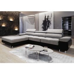 Canapea de colt Space Meble Anton Mini Left Kornet 02/D8 (Gray/Black)