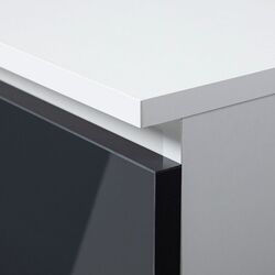 Masa de birou Akord A-7 90 Right (White/Graphite Gloss) Thumb