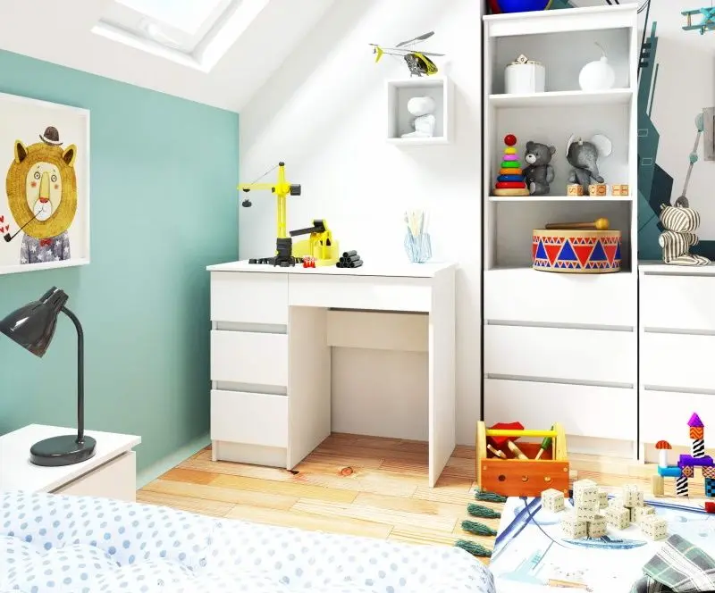 Masa de birou Akord A-7 90 Left (White)