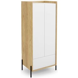 Dulap Halmar Mobius 2D (Hickory Natural/Alpine White)