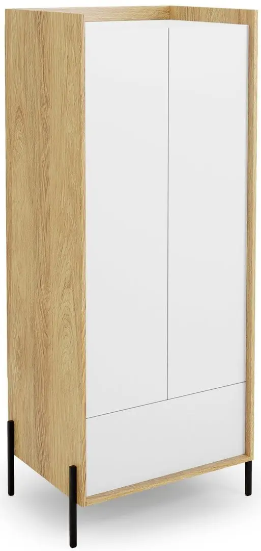 Шкаф Halmar Mobius 2D (Hickory Natural/Alpine White)