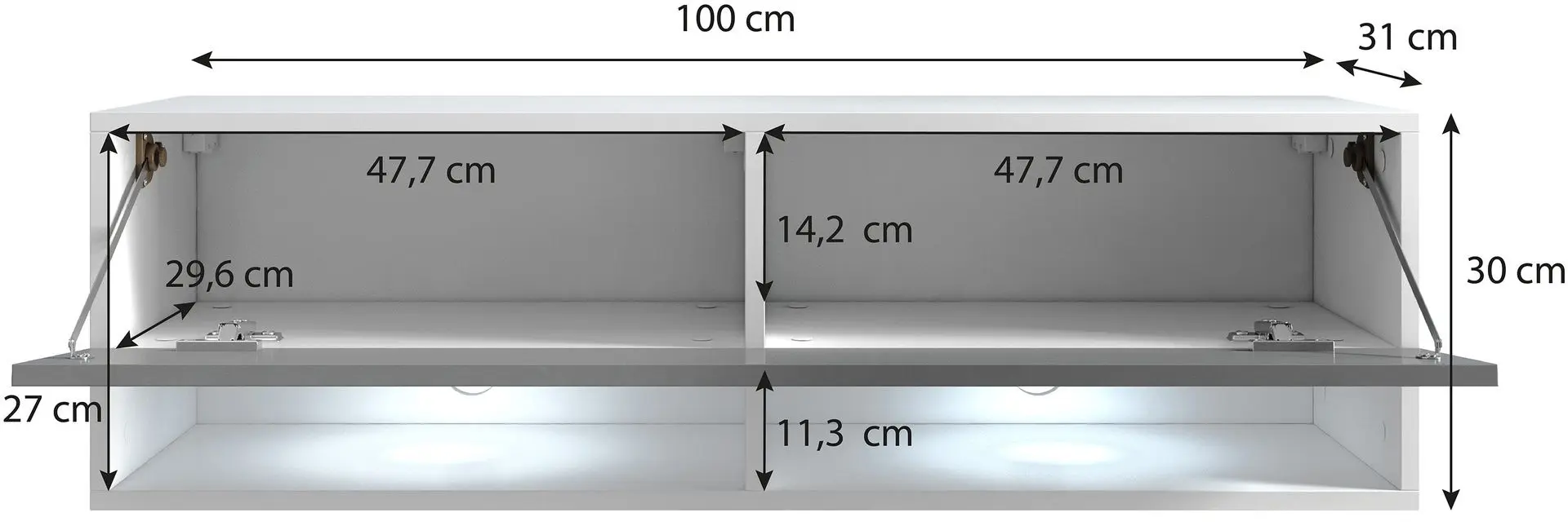 Тумба РТВ Bratex Lowboard A 100 (Wotan Oak)