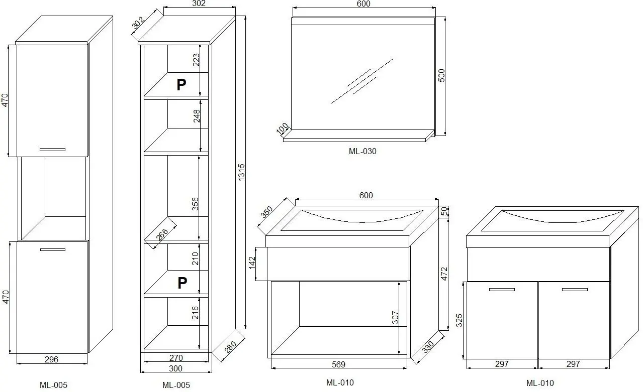 Set de mobila Bratex Montreal (Matera/White Gloss)