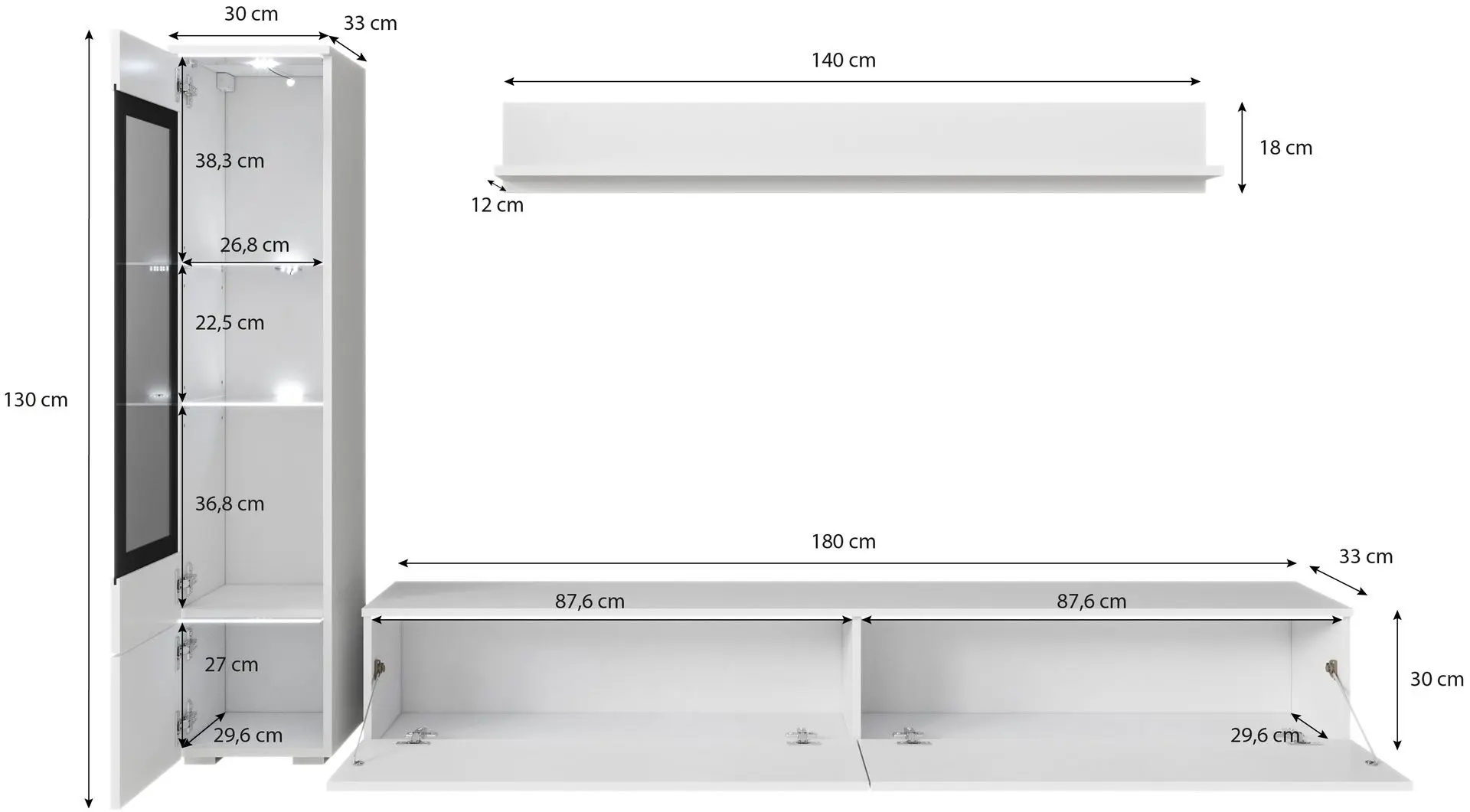 Living Bratex Vera I (Wotan Oak/Black Gloss)