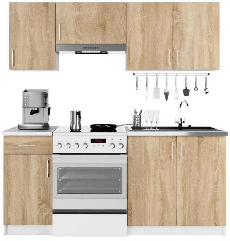 Кухня Akord Lima 1.8m (Sonoma Oak)