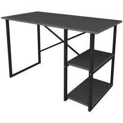 Masa de birou Bofigo 2 rafturi (Anthracite/Black) Thumb