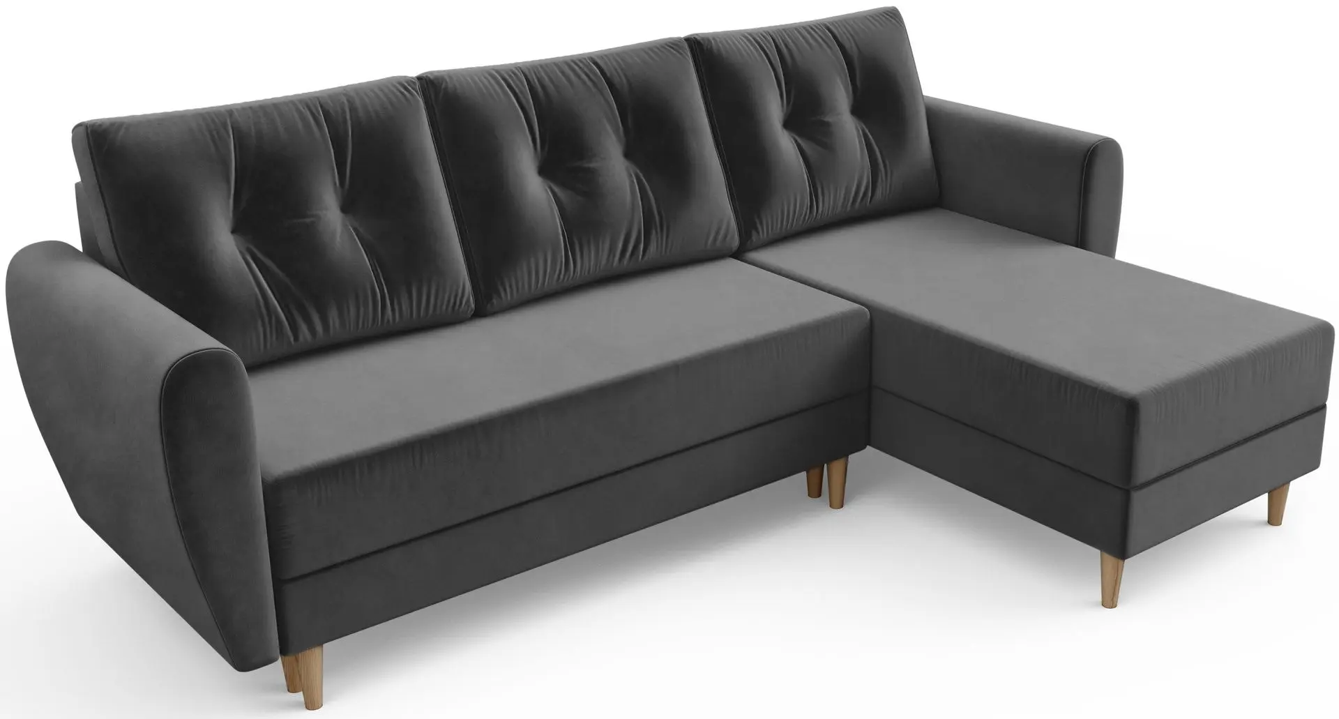 Canapea de colt Space Meble Palermo L Itaka 14 (Gray)