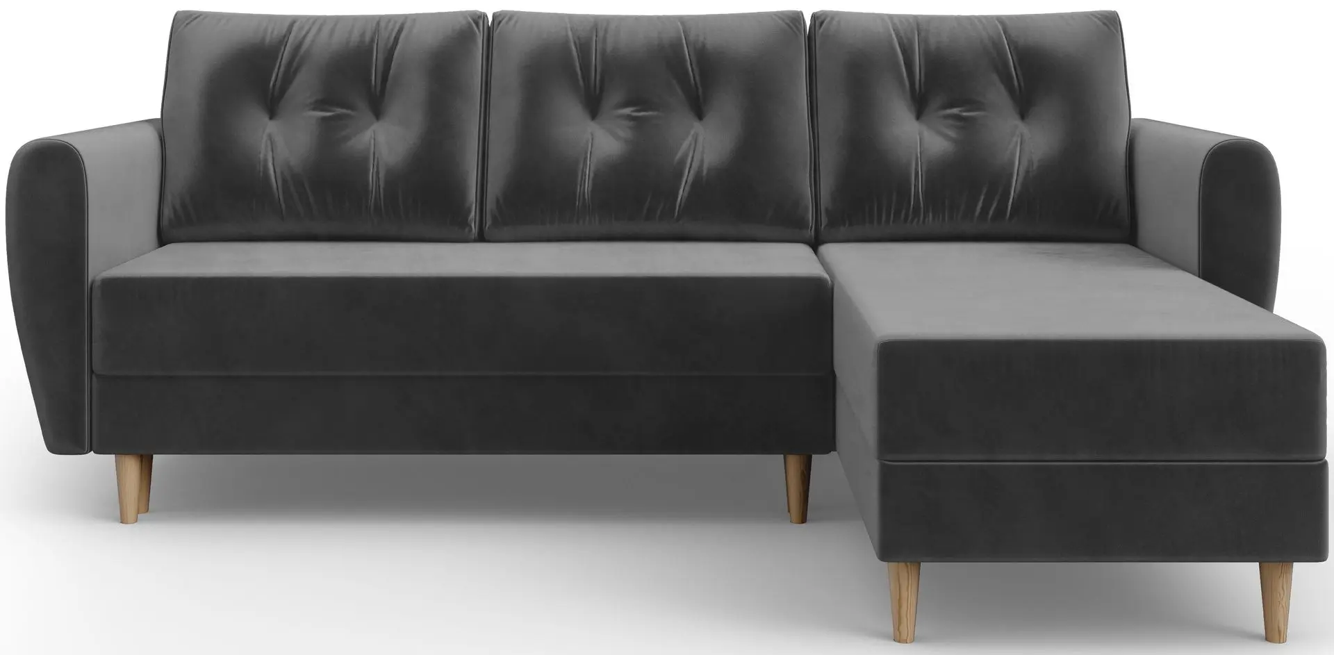 Canapea de colt Space Meble Palermo L Itaka 14 (Gray)