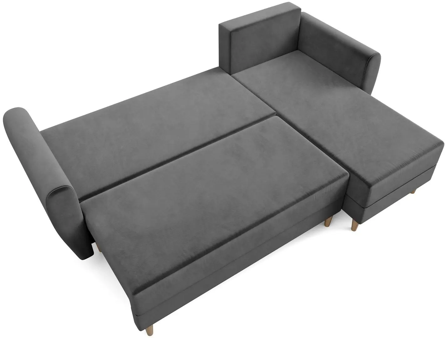 Canapea de colt Space Meble Palermo L Itaka 14 (Gray)