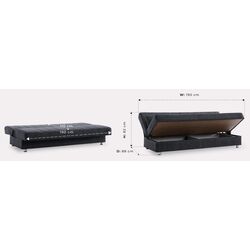 Canapea Fabulous Economix 58-002 (Dark Gray) Thumb