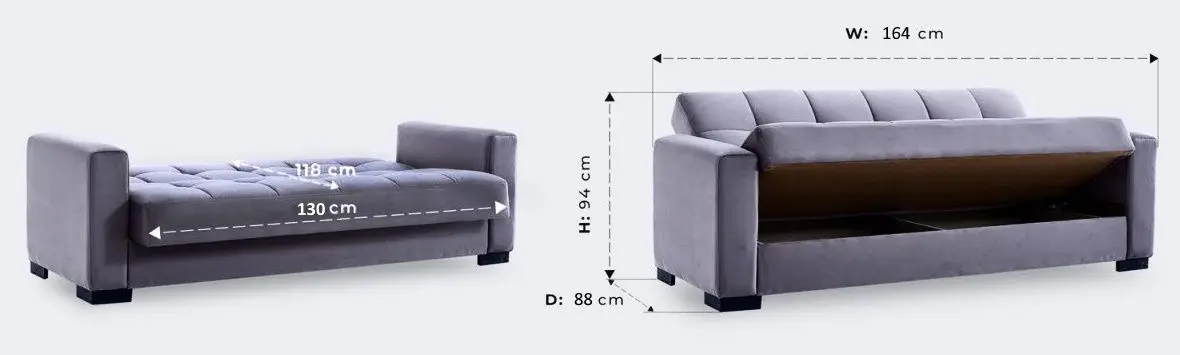 Диван Fabulous Fer 2-местный 57-003 (Gray)