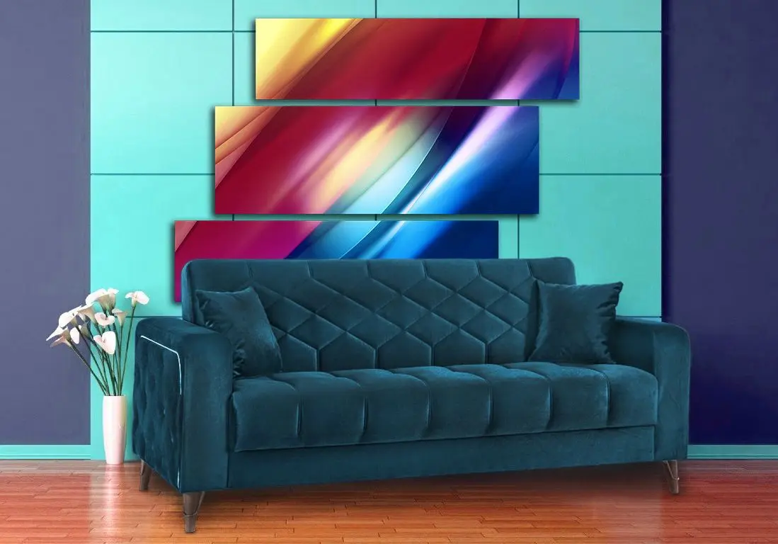 Canapea Fabulous Melisa 3-locuri 82-003 (Blue-Green)