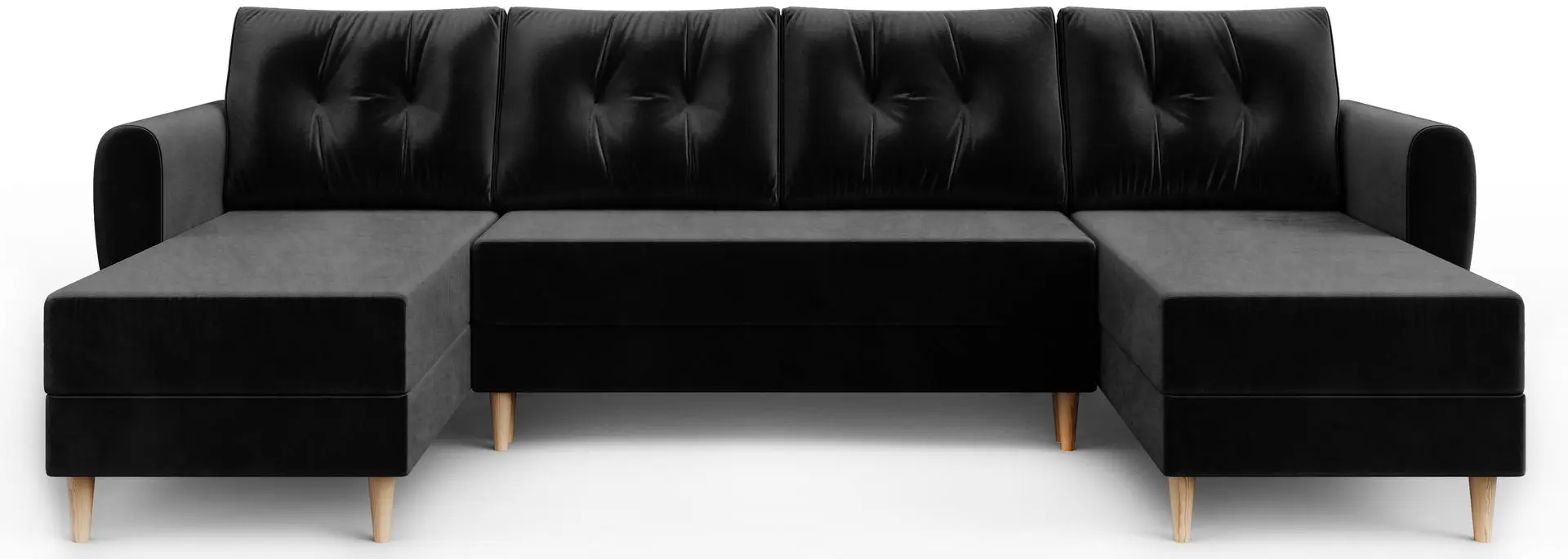 Диван П-образный Space Meble Palermo U Itaka 15 (Black)