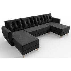 Диван П-образный Space Meble Palermo U Itaka 15 (Black) Thumb