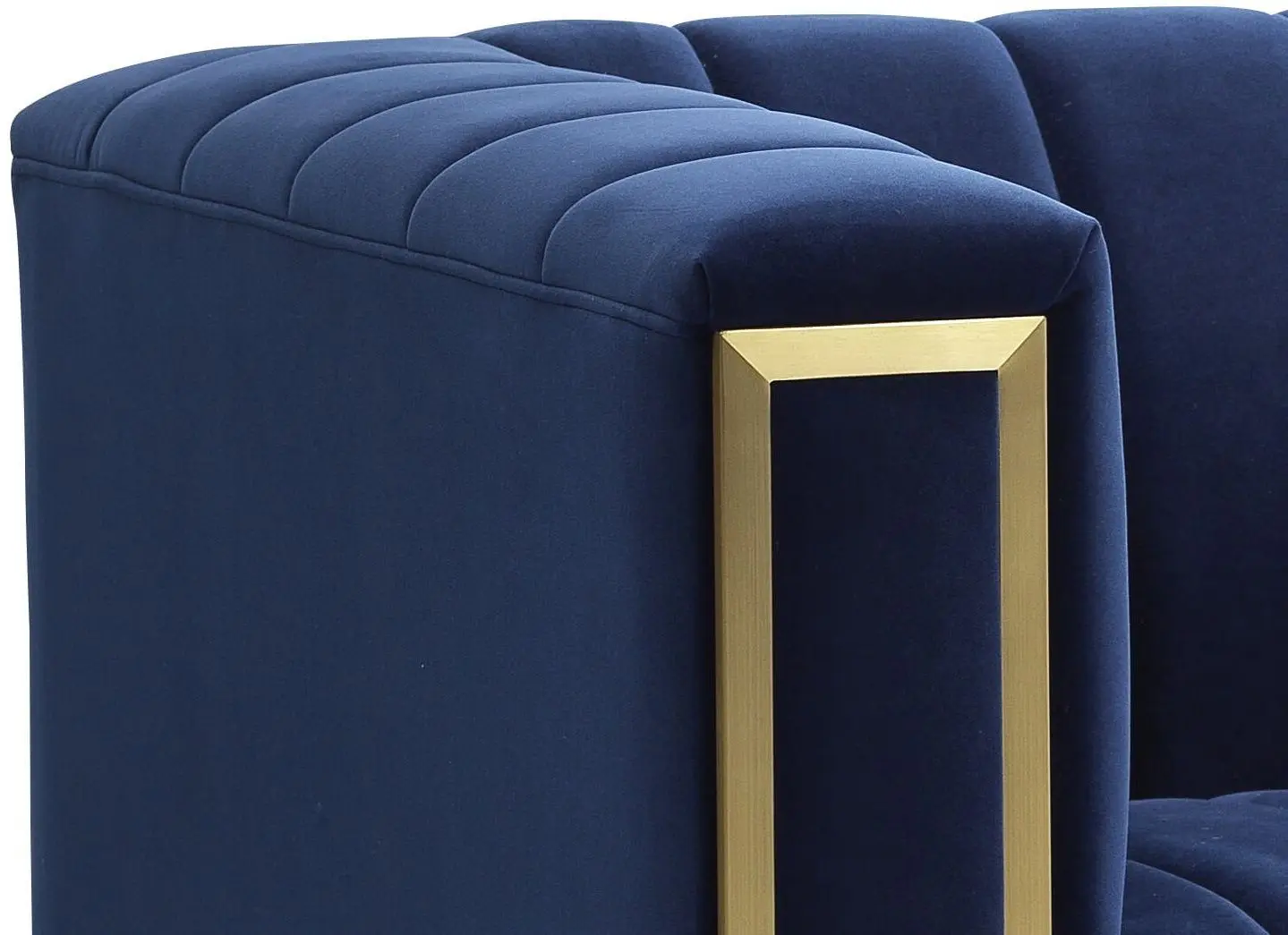 Диван Signal Vogue 3 Velvet (Blue/Gold) - 7