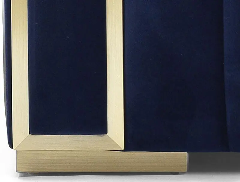 Диван Signal Vogue 3 Velvet (Blue/Gold) - 8
