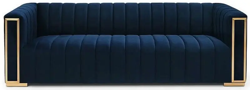 Диван Signal Vogue 3 Velvet (Blue/Gold) - 3