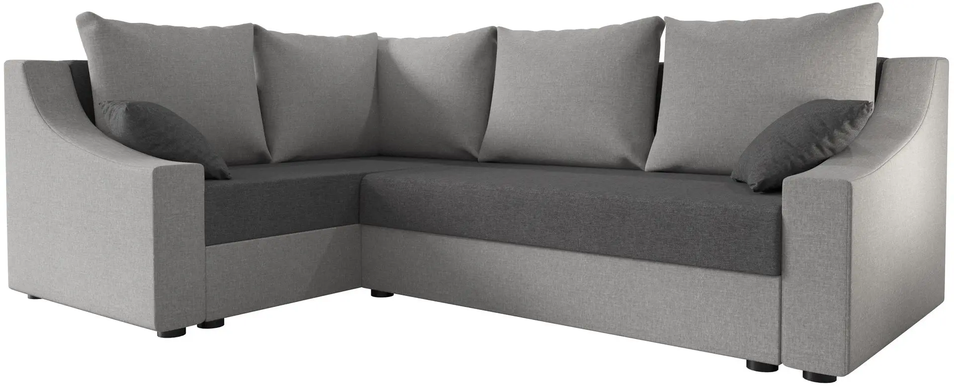 Canapea de colt Space Meble Ontario Plus Left Sawana 05/Sawana 21 (Gray Dark/Gray) - 2