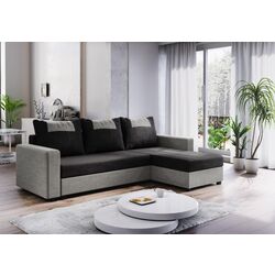 Canapea de colt Space Meble Star Bis Sawana 14/Sawana 21 (Black/Gray) Thumb