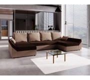 Canapea in forma de U Space Meble Dante U Mikrofaza 20/Mikrofaza 05 (Brown/Beige)