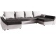 Canapea in forma de U Space Meble Dante U Mikrofaza 27/Mikrofaza 31 (Gray/White)