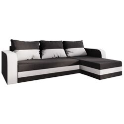 Canapea de colt Space Meble Hewlet Bis Rainbow 15/Rainbow 31 (Black/White) Thumb