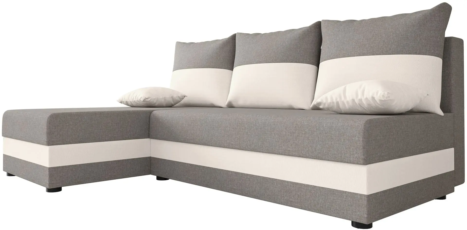 Canapea de colt Space Meble Hewlet Sawana 21/Sawana 01 (Gray/Ecru)