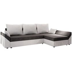 Диван угловой Space Meble Dante L Mikrofaza 27/Mikrofaza 31 (Gray/White) Thumb