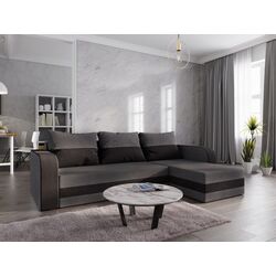 Canapea de colt Space Meble Hewlet Bis Sawana 21/Sawana 05 (Gray/Dark Gray)