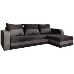 Canapea de colt Space Meble Hewlet Bis Mikrofaza 15/Mikrofaza 27 (Black/Gray) Thumb