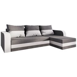 Диван угловой Space Meble Hewlet Bis Mikrofaza 27/Mikrofaza 31 (Gray/White) Thumb