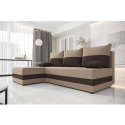 Canapea de colt Space Meble Hewlet Rainbow 05/Rainbow 41 (Brown Light/ Brown Dark)