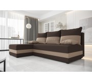 Canapea de colt Space Meble Hewlet Rainbow 41/Rainbow 05 (Brown Dark/Brown Light)