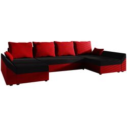 Canapea in forma de U Space Meble Dante U Mikrofaza 15/Mikrofaza 22 (Black/Red) Thumb
