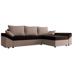 Canapea de colt Space Meble Dante L Sawana 16/Sawana 22 (Dark Brown/Light Brown) Thumb