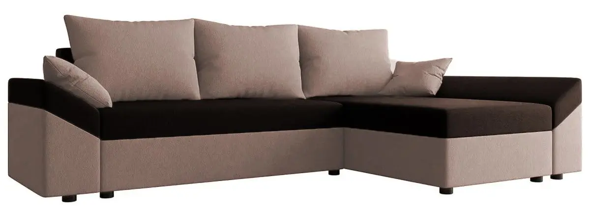 Canapea de colt Space Meble Dante L Sawana 16/Sawana 22 (Dark Brown/Light Brown)