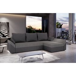 Canapea de colt Space Meble Dante L Sawana 21/Sawana 05 (Gray/Dark Gray)