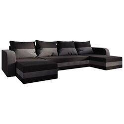 Canapea in forma de U Space Meble Hewlet U Bis Mikrofaza 15/Mikrofaza 27 (Black/Gray) Thumb