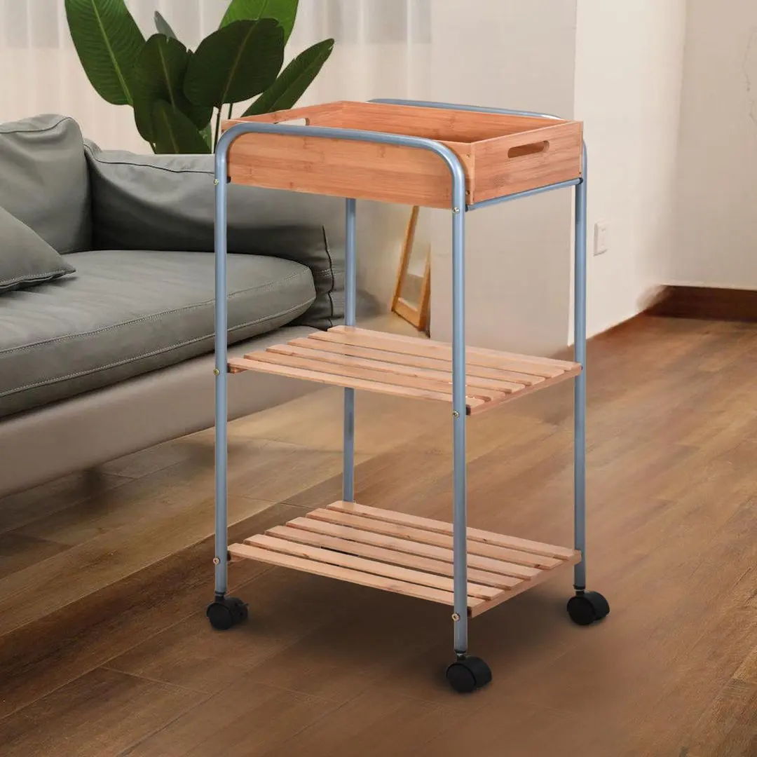 Carucior de servire Storage Solutions 42804 81х40х30cm (Bamboo)