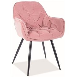 Стул Signal Cherry Matt Velvet (Black/Antique Rose)