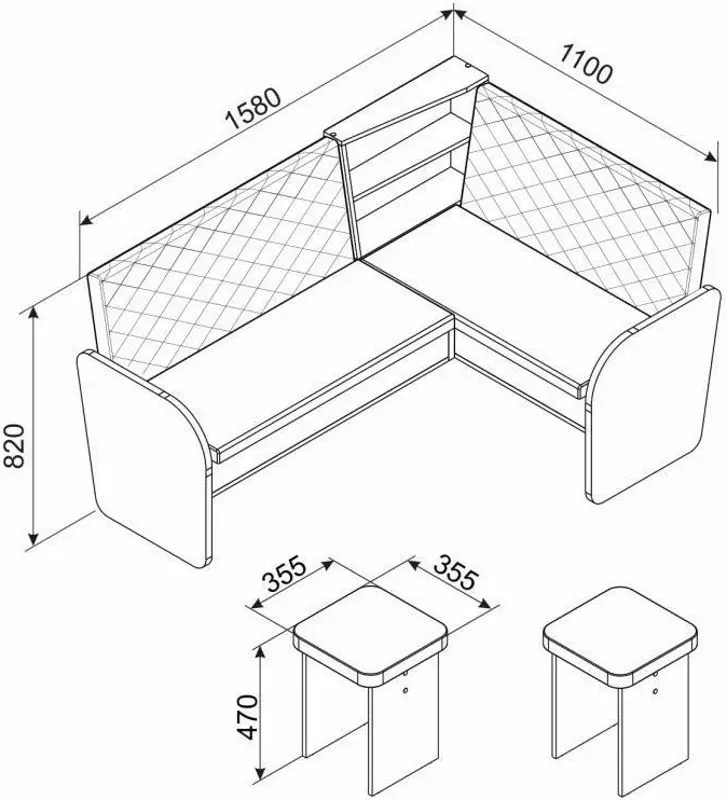 Coltar de bucatarie Ambianta Cezar