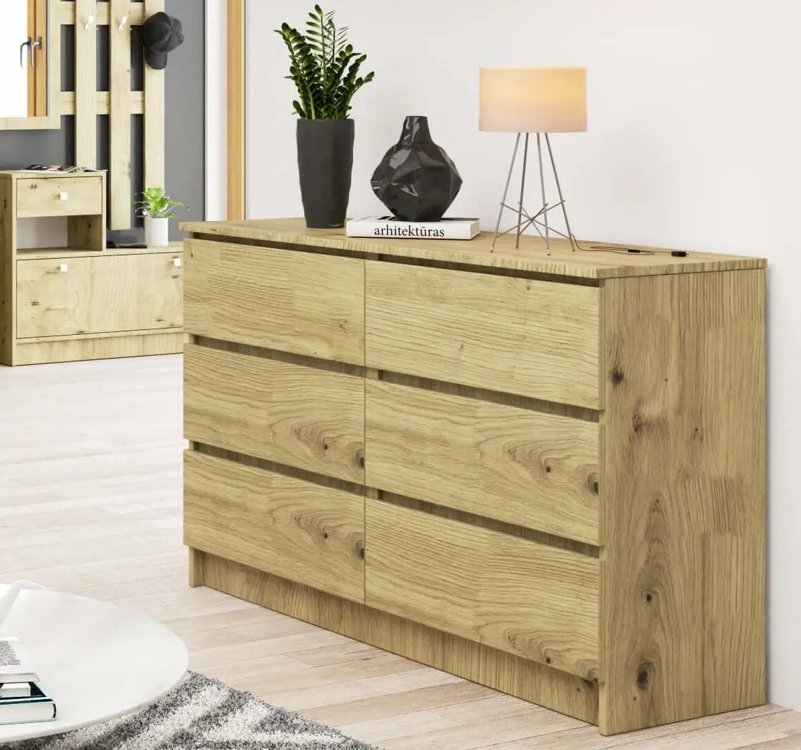 Comoda Akord K120 6SZ (Artisan Oak)