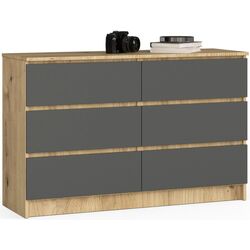 Comoda Akord K120 6SZ (Artisan Oak/Graphite Gray) Thumb