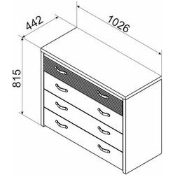 Comoda Ambianta Clasic 102.6cm Thumb