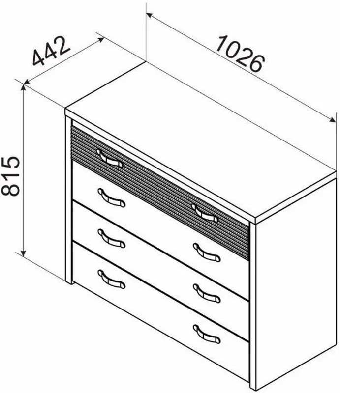 Comoda Ambianta Clasic 102.6cm - 4