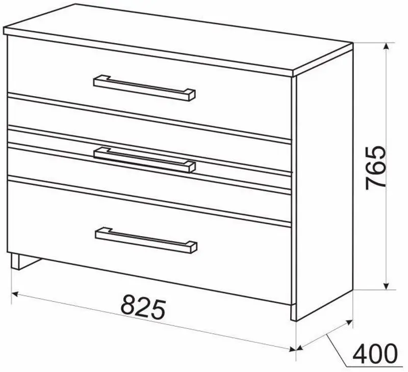 Comoda Ambianta Fenix 82.5cm