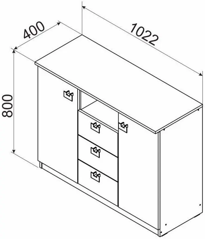 Tumba Ambianta Rio 102.2cm