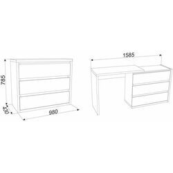 Comoda extensibila Ambianta 980/1585 Thumb