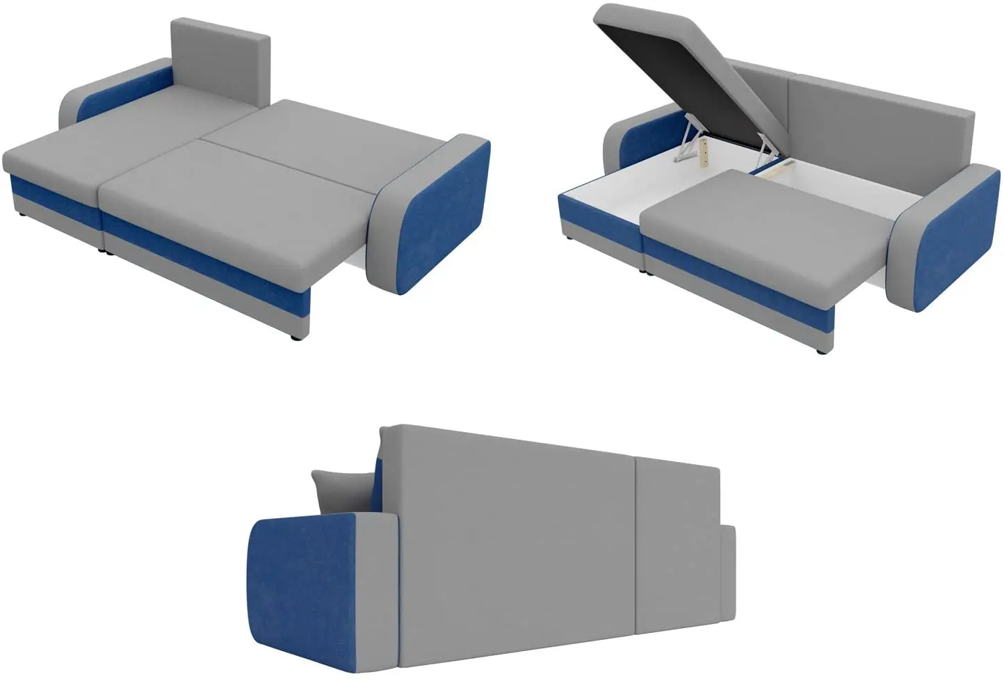 Диван угловой Mirjan24 Dalmir/Kris (Black/Beige) - 10